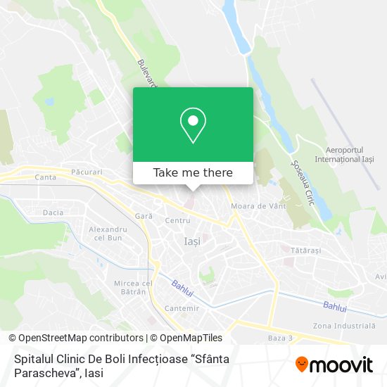 Spitalul Clinic De Boli Infecțioase “Sfânta Parascheva” map