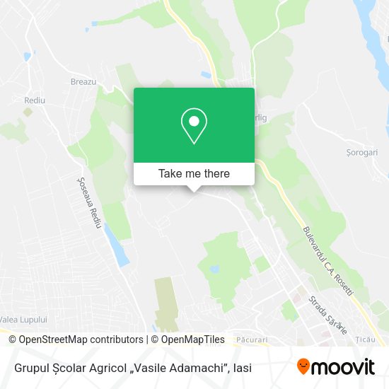 Grupul Școlar Agricol „Vasile Adamachi” map