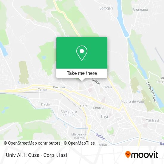 Univ Al. I. Cuza - Corp I map