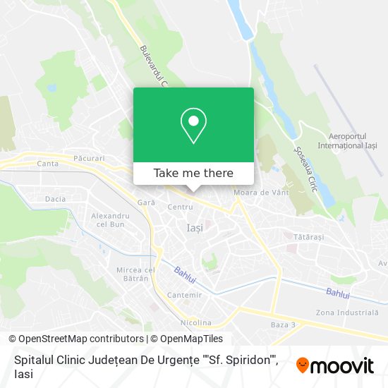 Spitalul Clinic Județean De Urgențe ""Sf. Spiridon"" map