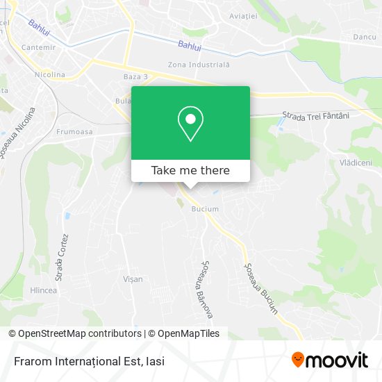 Frarom Internațional Est map