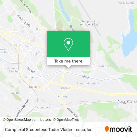 Complexul Studențesc Tudor Vladimirescu map