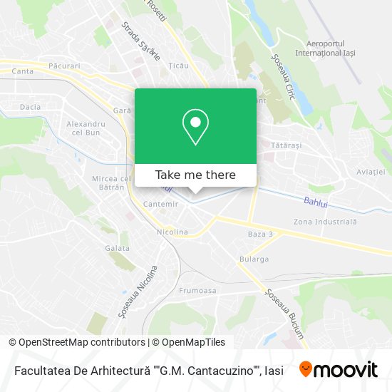Facultatea De Arhitectură ""G.M. Cantacuzino"" map