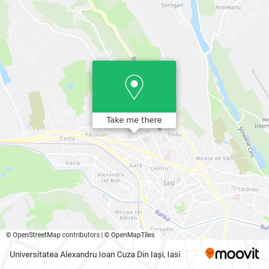 Universitatea Alexandru Ioan Cuza Din Iași map