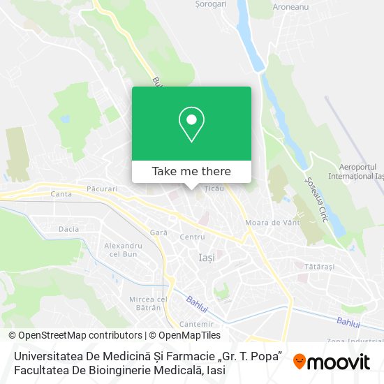 Universitatea De Medicină Și Farmacie „Gr. T.  Popa” Facultatea De Bioinginerie Medicală map