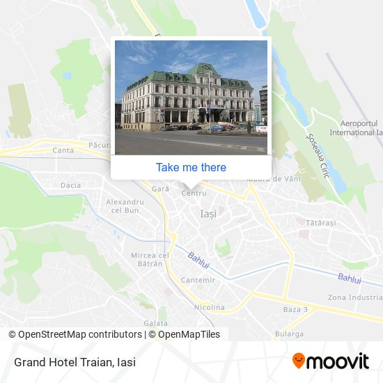 Grand Hotel Traian map