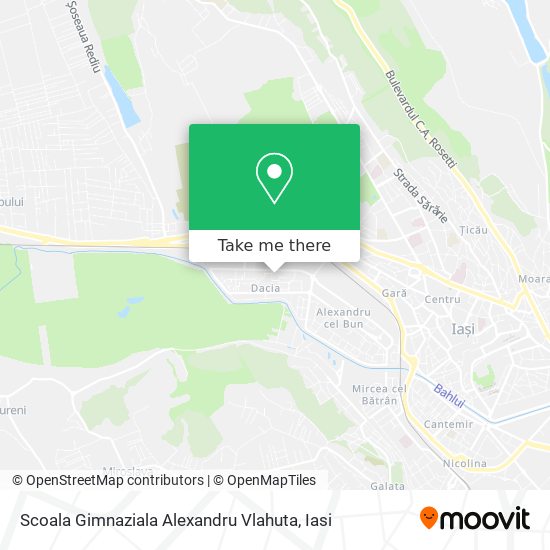 Scoala Gimnaziala Alexandru Vlahuta map