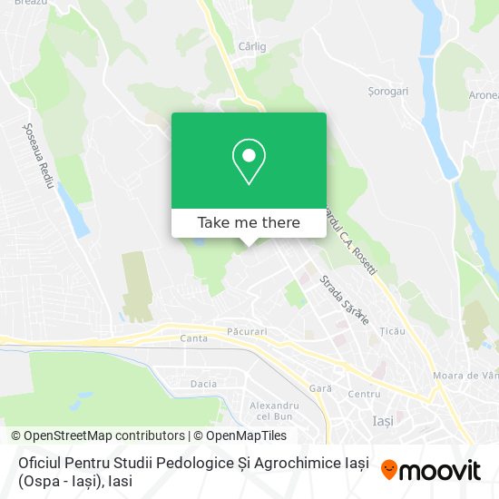 Oficiul Pentru Studii Pedologice Și Agrochimice Iași (Ospa - Iași) map