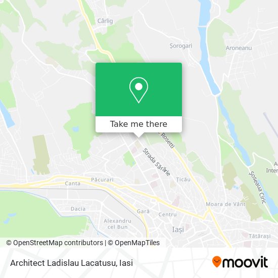 Architect Ladislau Lacatusu map