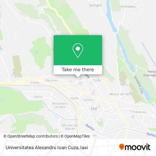 Universitatea  Alexandru Ioan Cuza map