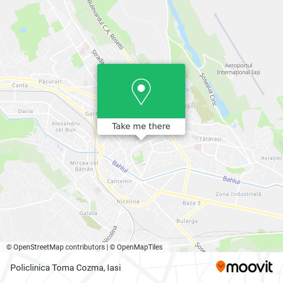 Policlinica Toma Cozma map