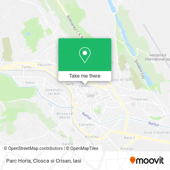 Parc Horia, Closca si Crisan map