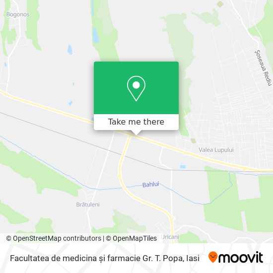 Facultatea de medicina și  farmacie  Gr. T. Popa map