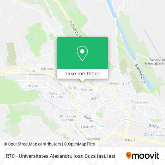 RTC - Universitatea Alexandru Ioan Cuza Iasi map