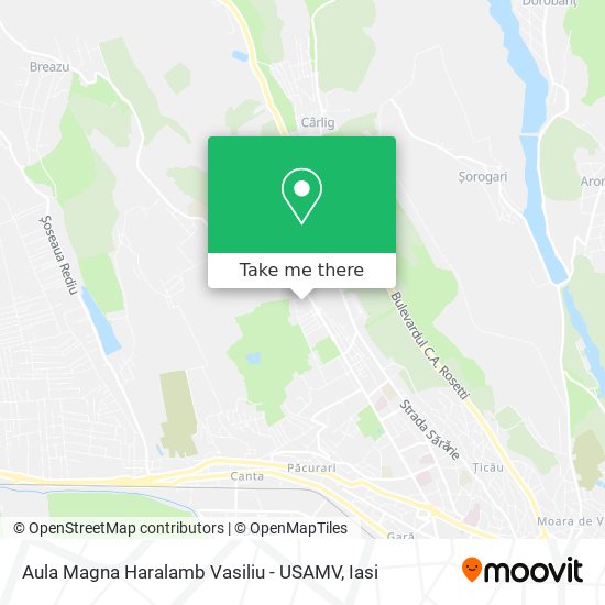 Aula Magna Haralamb Vasiliu - USAMV map