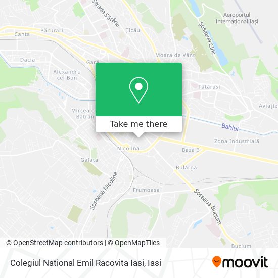 Colegiul National Emil Racovita Iasi map
