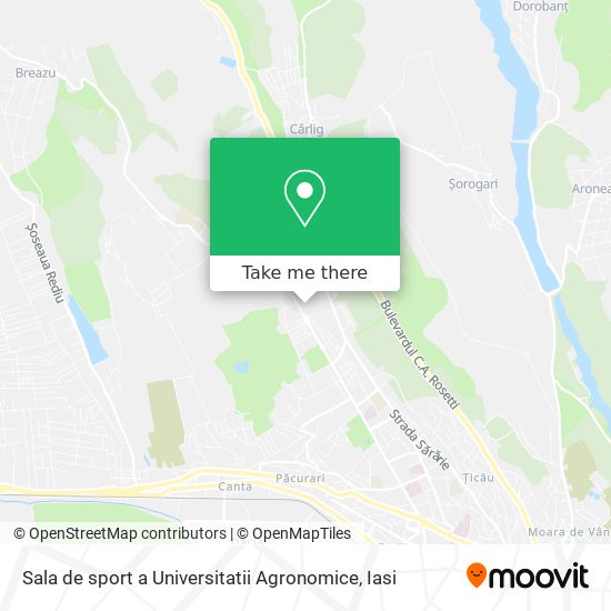 Sala de sport a Universitatii Agronomice map
