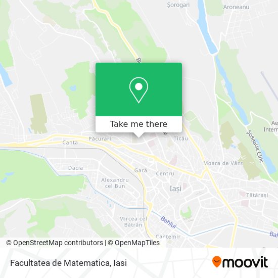 Facultatea de Matematica map