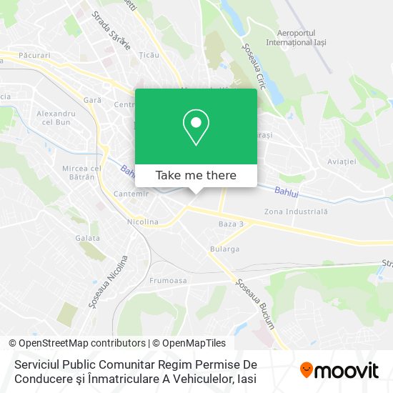 Serviciul Public Comunitar Regim Permise De Conducere şi Înmatriculare A Vehiculelor map