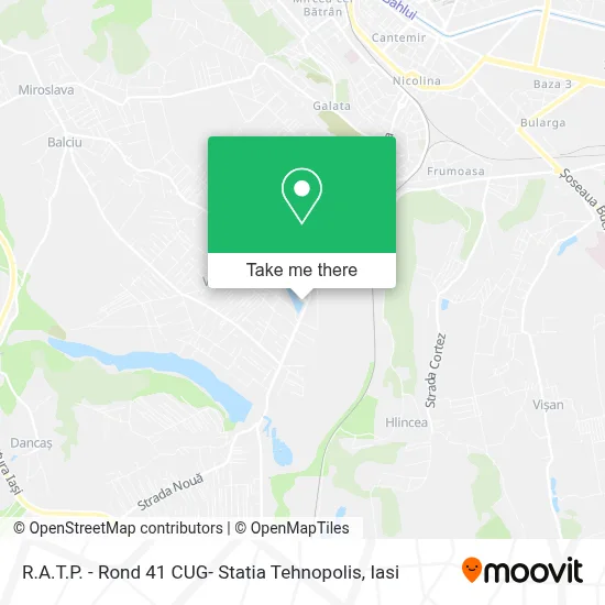 R.A.T.P. - Rond 41 CUG- Statia Tehnopolis map