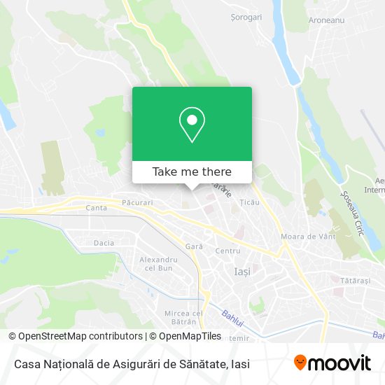 Casa Națională de Asigurări de Sănătate map