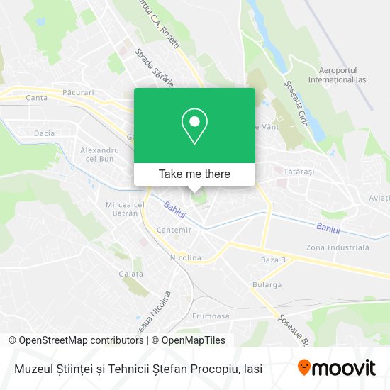Muzeul Științei și Tehnicii  Ștefan Procopiu map
