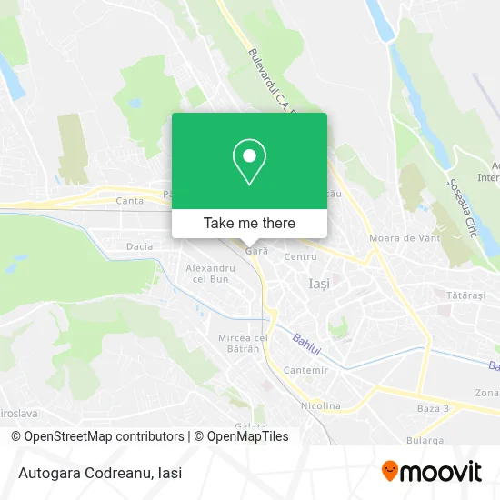 Autogara Codreanu map