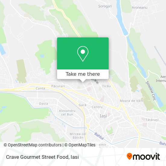 Crave Gourmet Street Food map