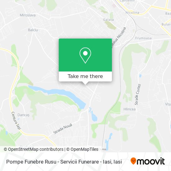 Pompe Funebre Rusu - Servicii Funerare - Iasi map