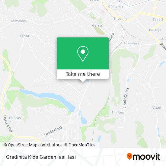 Gradinita Kids Garden Iasi map