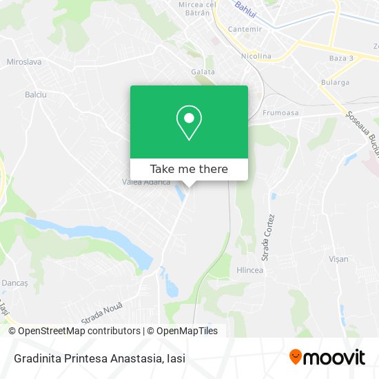 Gradinita Printesa Anastasia map