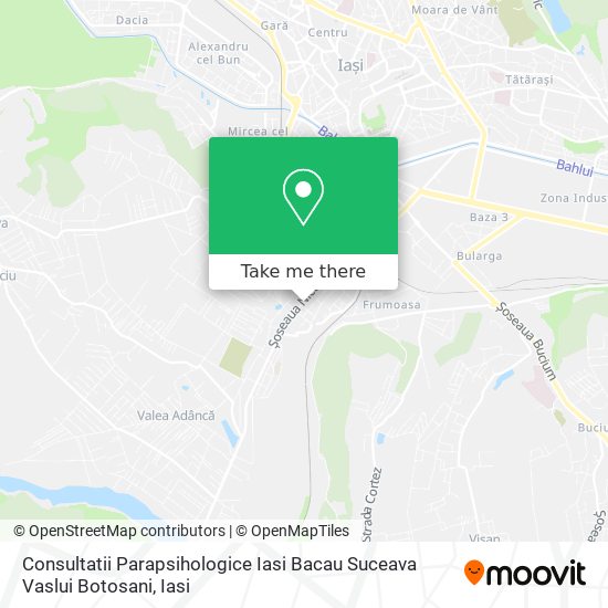 Consultatii Parapsihologice Iasi Bacau Suceava Vaslui Botosani map
