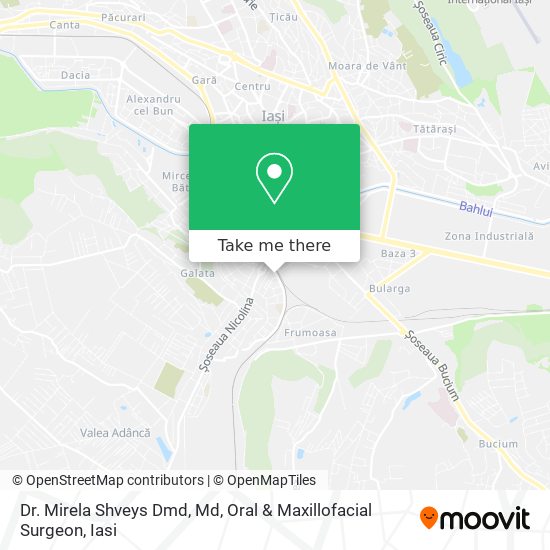 Dr. Mirela Shveys Dmd, Md, Oral & Maxillofacial Surgeon map