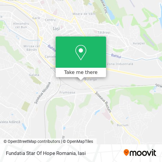 Fundatia Star Of Hope Romania map