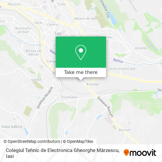 Colegiul Tehnic de Electronica Gheorghe Mârzescu map