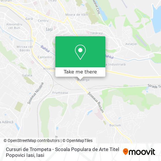 Cursuri de Trompeta - Scoala Populara de Arte Titel Popovici Iasi map