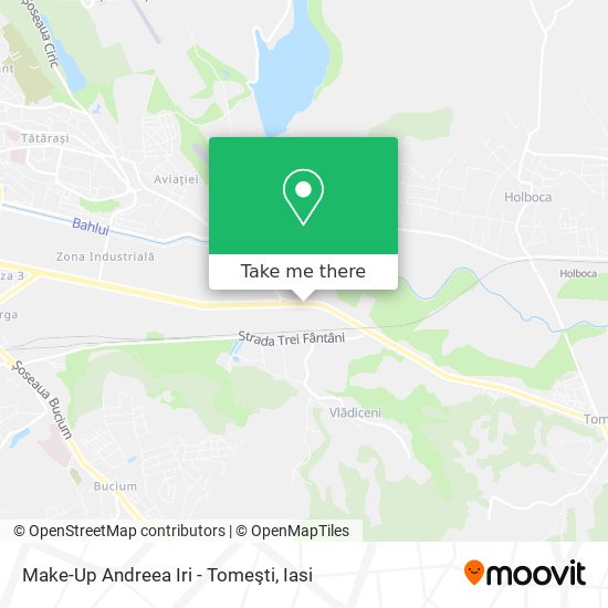 Make-Up Andreea Iri - Tomeşti map