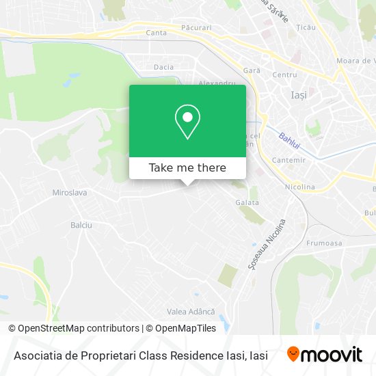 Asociatia de Proprietari Class Residence Iasi map