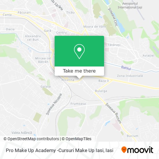 Pro Make Up Academy -Cursuri Make Up Iasi map