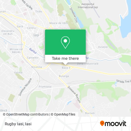 Rugby Iasi map