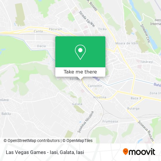 Las Vegas Games - Iasi, Galata map