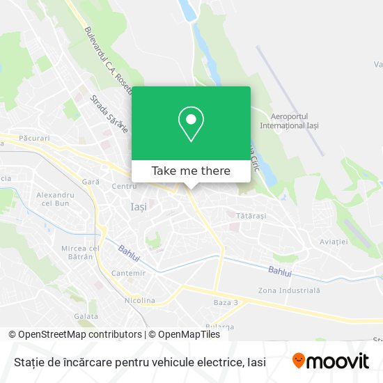 Stație de încărcare pentru vehicule electrice map
