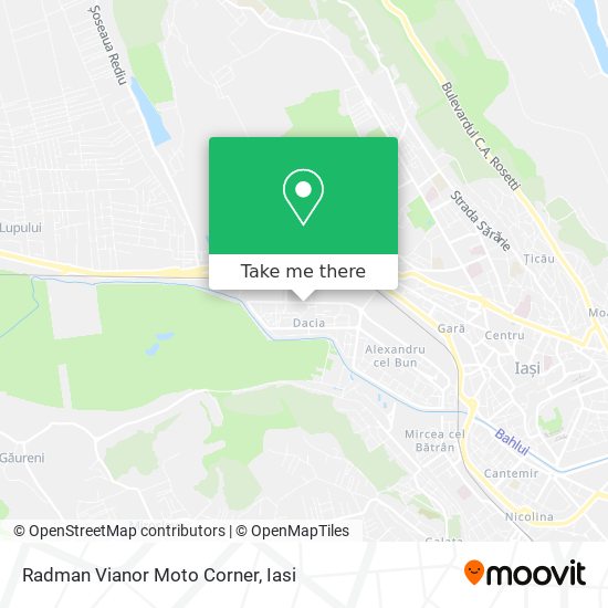 Radman Vianor Moto Corner map