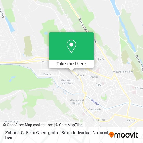 Zaharia G. Felix-Gheorghita - Birou Individual Notarial map