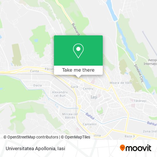 Universitatea Apollonia map