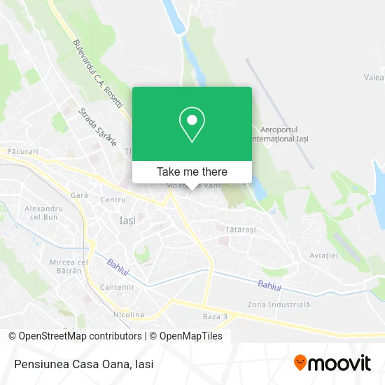 Pensiunea Casa Oana map