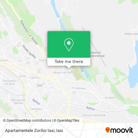 Apartamentele Zorilor Iasi map