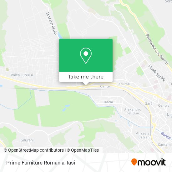 Prime Furniture Romania map