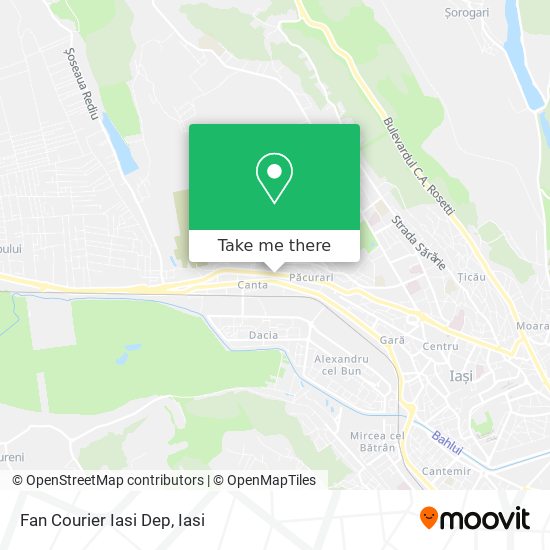 Fan Courier Iasi Dep map