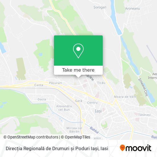 Direcția Regională de Drumuri și Poduri Iași map